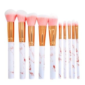 *CLEARANCE!!!* Pink & Gold Marble Makeup Brushes